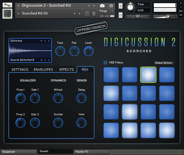 Digicussion 2 Sounds Page Screenshot by Uppercussion