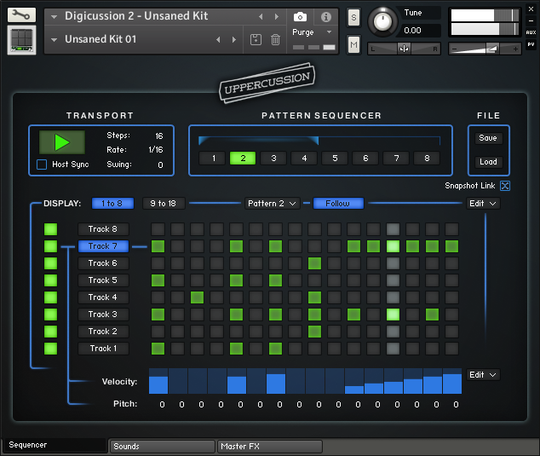 Digicussion 2 Sequencer Page Screenshot by Uppercussion