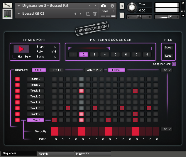 Digicussion 3 Sequencer Page Screenshot by Uppercussion
